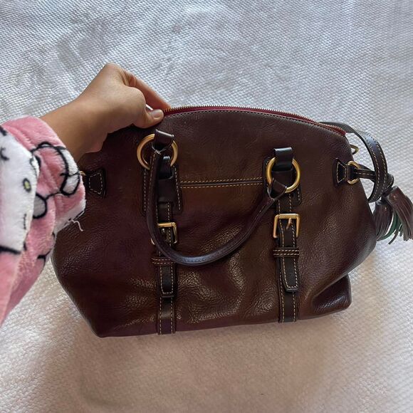 DOONEY & BOURKE 1975 BRISTOL LEATHER SATCHEL - Picture 3 of 4